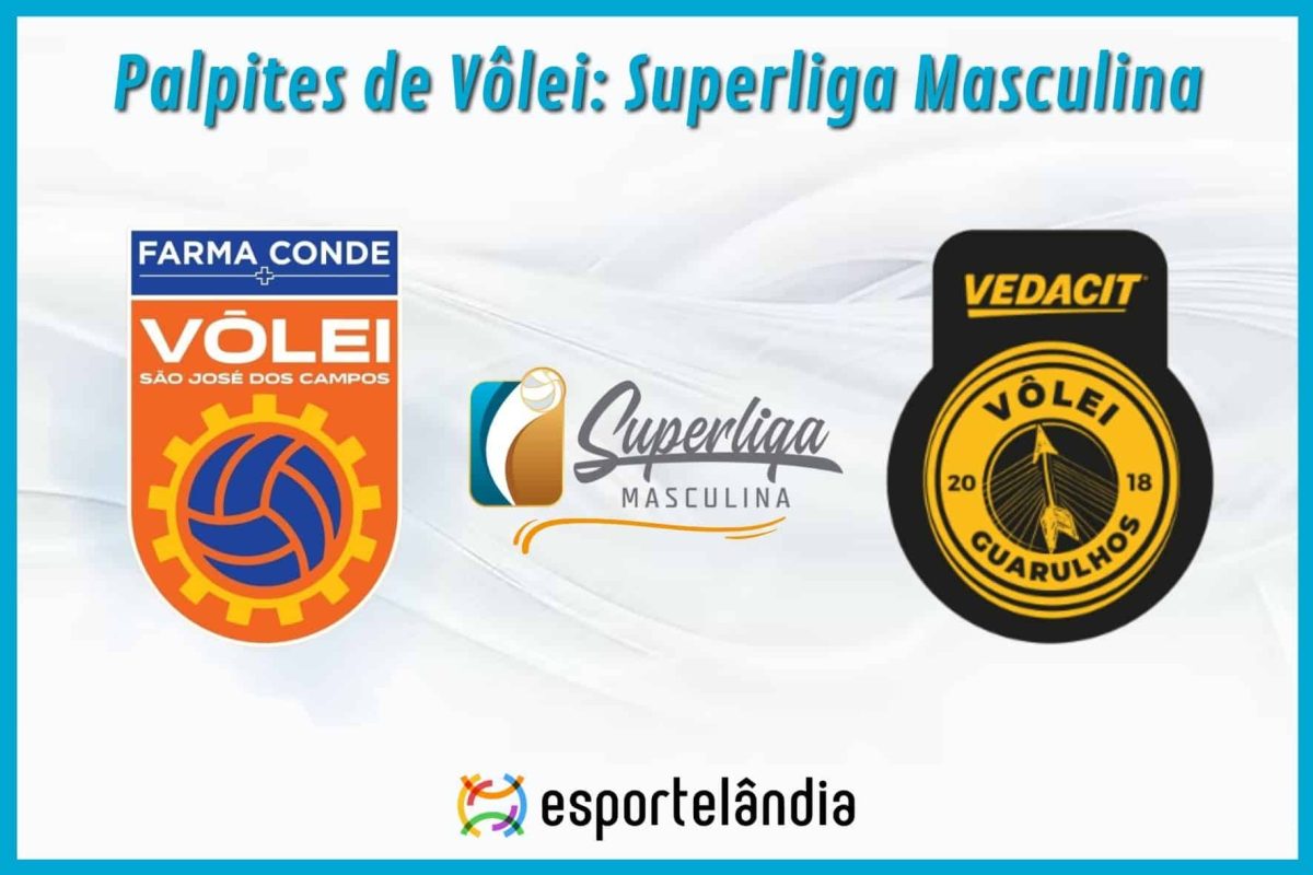 Palpites Vôlei: Farma Conde São José x Vedacit Vôlei Guarulhos – 29/01/2024 – Superliga Masculina