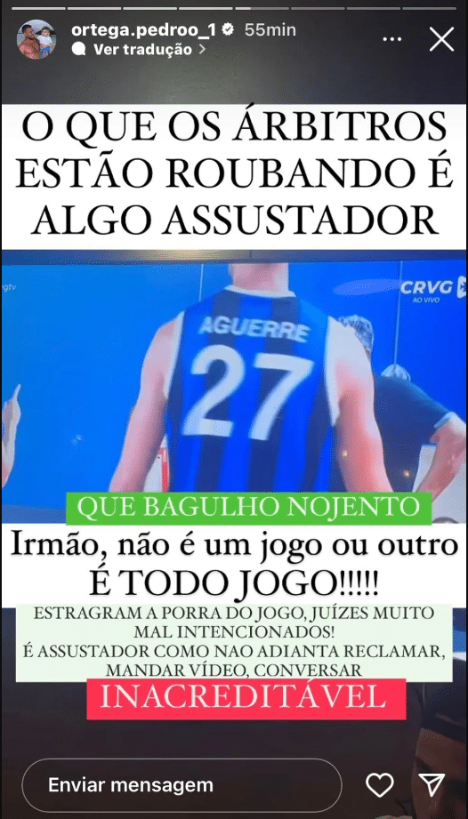 Diretor do Vasco, Pedro Ortega é suspenso pela LNB após publicações nas redes sociais