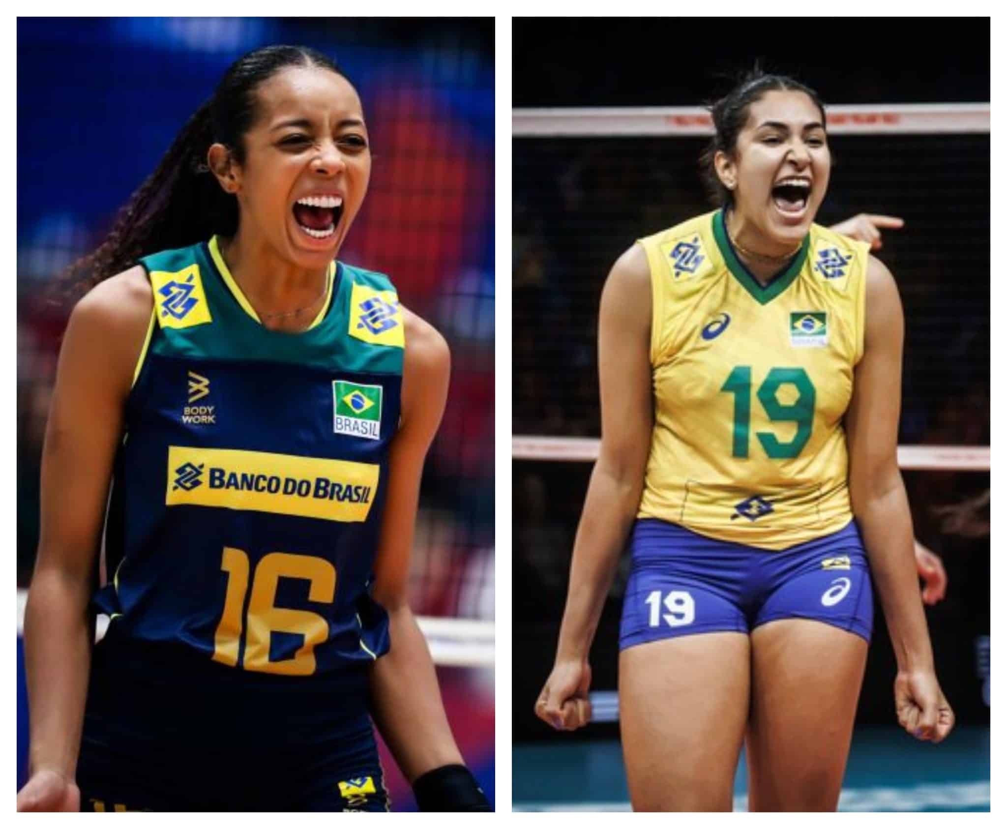 Entenda o motivo de duas atletas da Seleção Brasileira ficarem em lados opostos