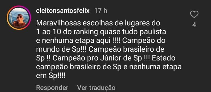 Calendário do surf