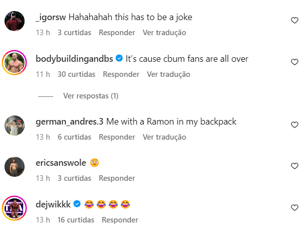 Cbum leva prêmio de melhor do ano em grupo muscular gravemente lesionado