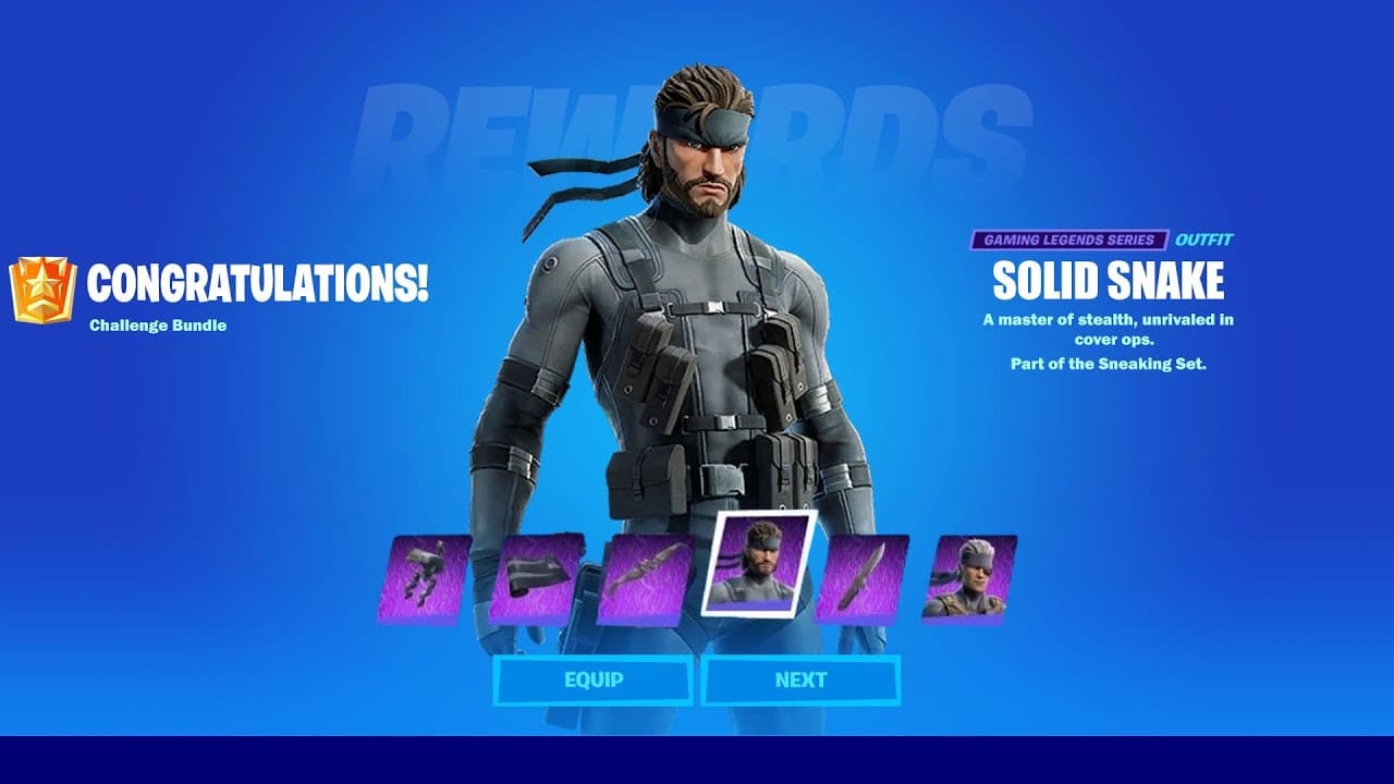 Como pegar a skin do Snake, de Metal Gear, no Fortnite?