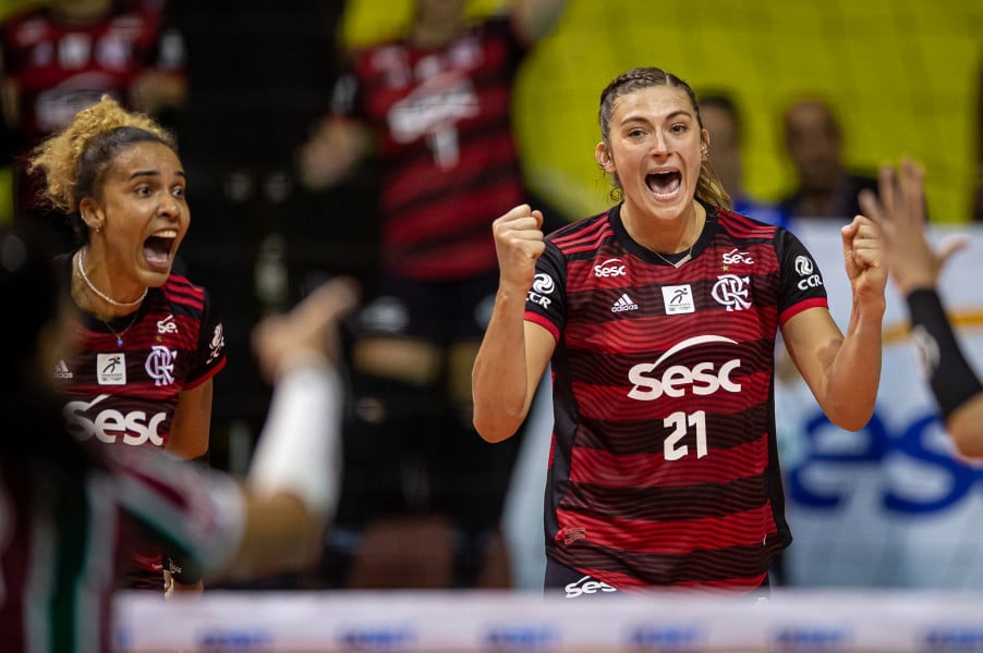 Sesc Flamengo lidera Superliga Feminina, mas ponteira americana faz ressalva: “O melhor ainda está por vir”