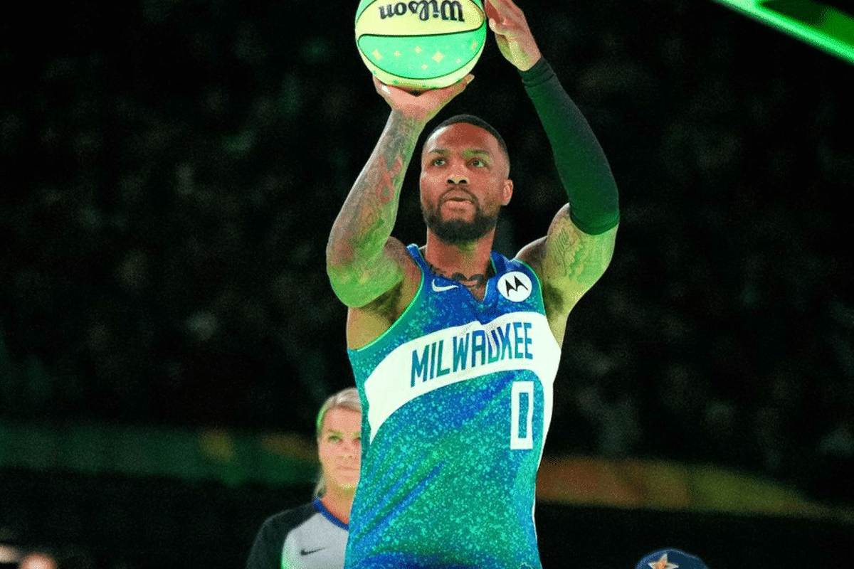 Rodada extra, emoção e drama, Damian Lillard vence torneio de 3 pontos