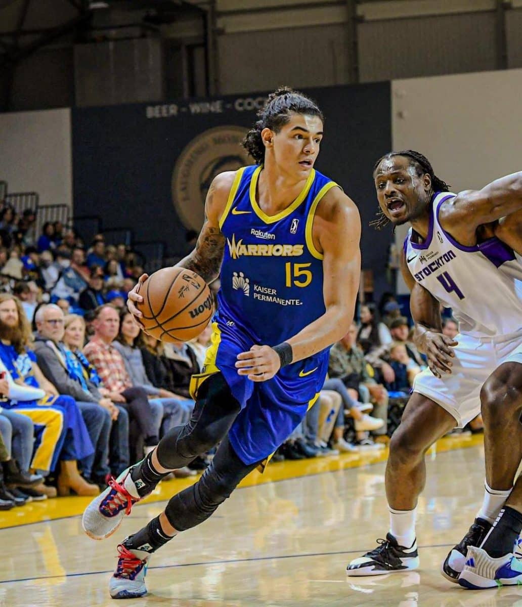 A evolução de Gui Santos em minutos nos últimos jogos dos Warriors