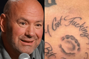 Dana White promete bônus em dinheiro e brasileiro mordido faz tatuagem no local