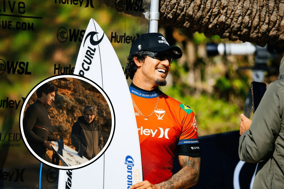 Família unida! Gabriel Medina posta vídeo na Austrália com a presença de Charlão