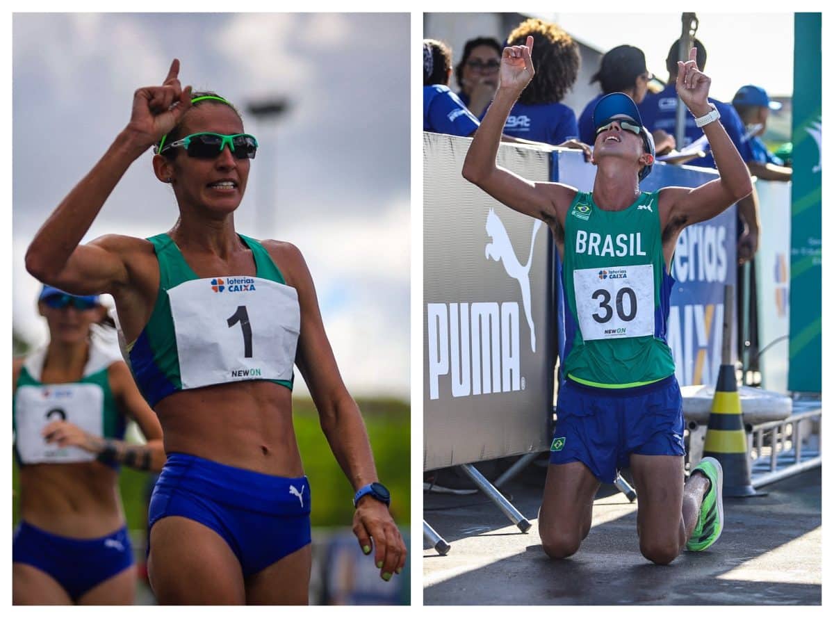 SÓ DÁ BRASIL! Dupla da marcha atlética é campeã do Campeonato Sul-Americano