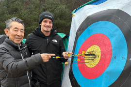 Ídolo do tiro com arco mundial, Mr. Kim ‘ensina’ treinadores e atletas do Brasil Ídolo do tiro com arco mundial, Mr. Kim ‘ensina’ treinadores e atletas do Brasil