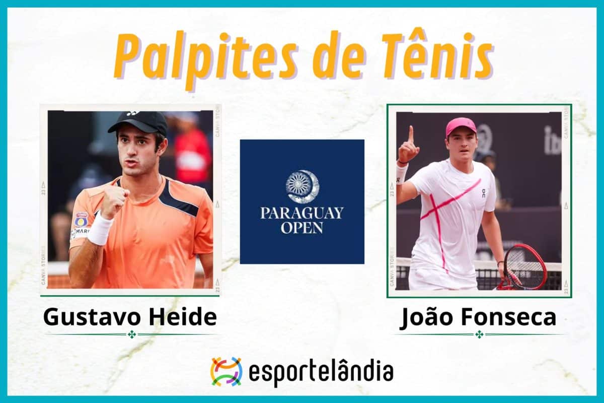 Palpites Tênis: Gustavo Heide x João Fonseca – 24/03 – Paraguay Open