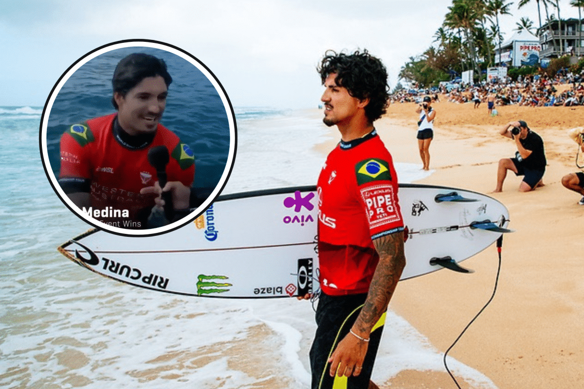 Comentarista da WSL responde acusação de gesto obsceno contra Gabriel Medina