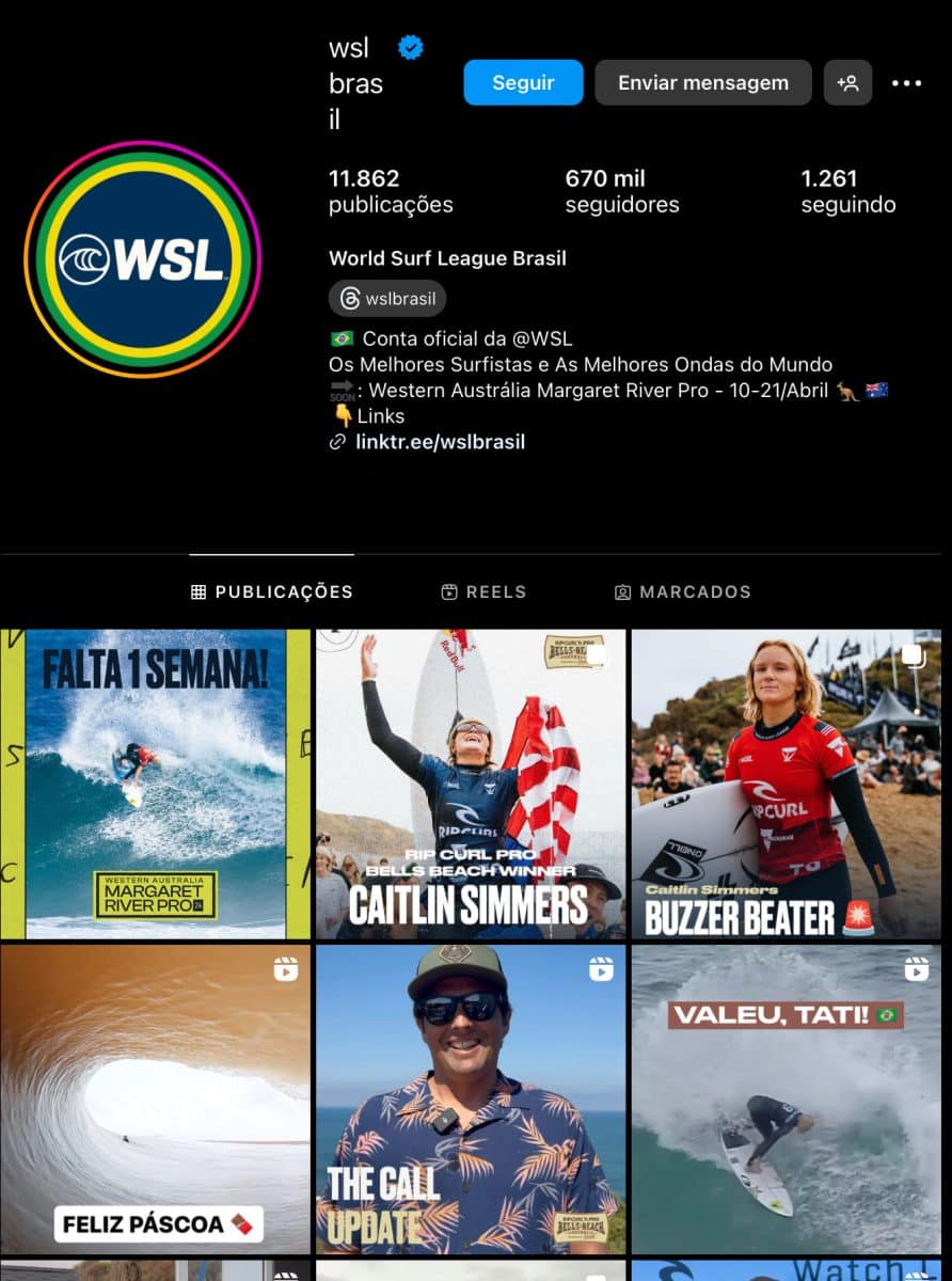 WSL Brasil “esconde” título de Cole Houshmand em postagem
