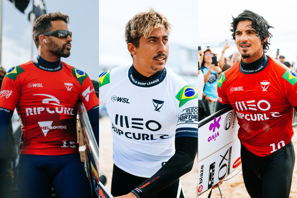 Alerta total! 4 brasileiros estão abaixo da linha do corte no ranking da WSL