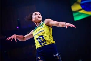 Gabi é ARRASADORA em virada espetacular da Seleção Brasileira na VNL 2024: “Que pressão!”