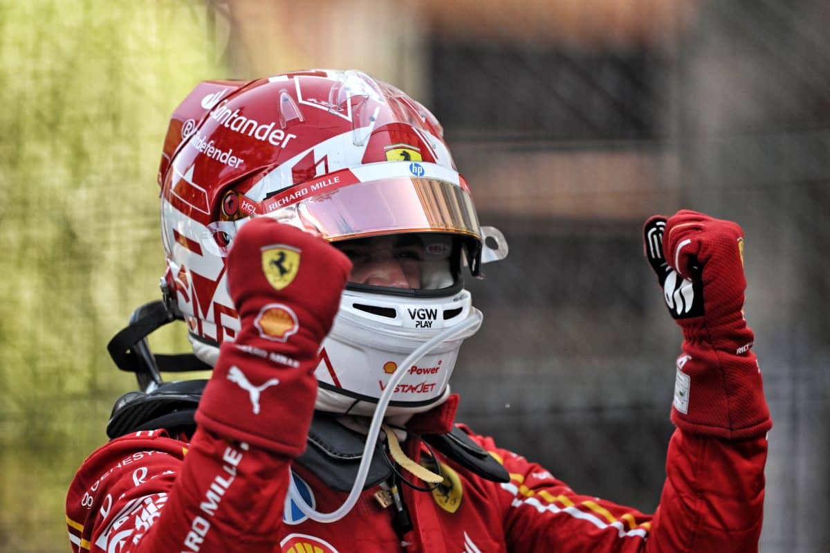 (Vídeo) Charles Leclerc celebra vitória em Mônaco de maneira inusitada