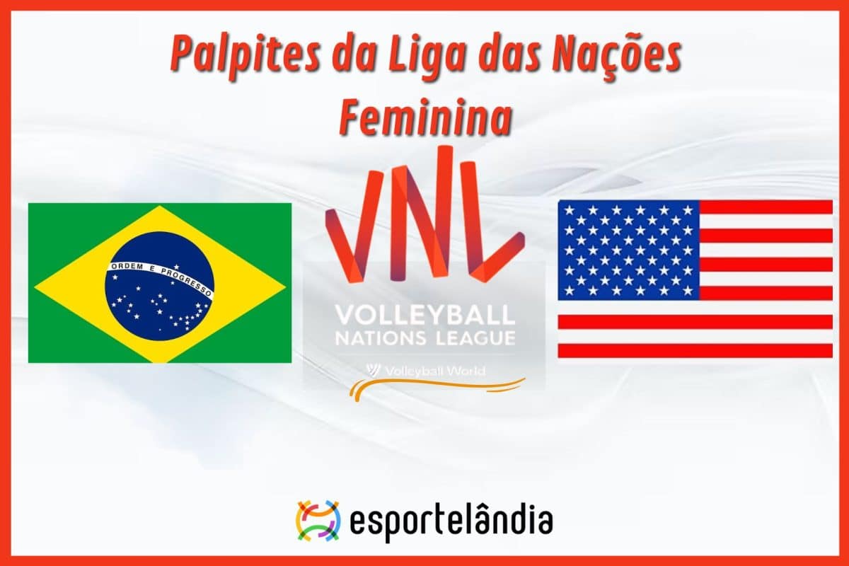 Palpites vôlei: Brasil x Estados Unidos – Liga das Nações – 17/05/2024