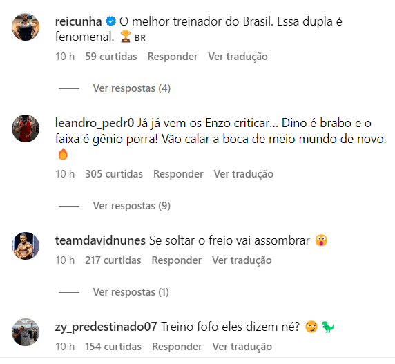 Treino fofo Fãs reagem ao treino de costas atual de Ramon Dino para o Mr. Olympia 2024