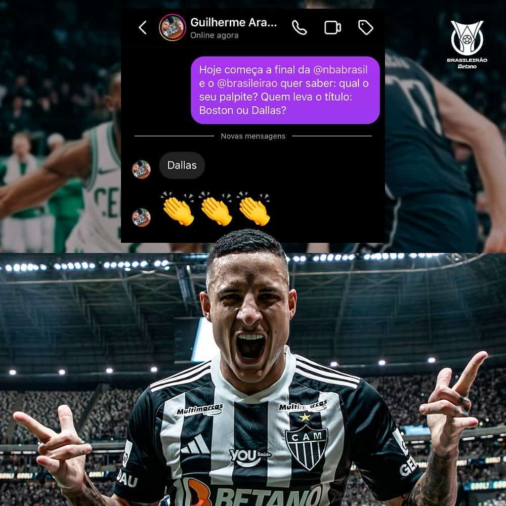 Dallas ou Celtics Jogadores do Brasileir&atilde;o 2024 revelam suas torcidas da final da NBA
