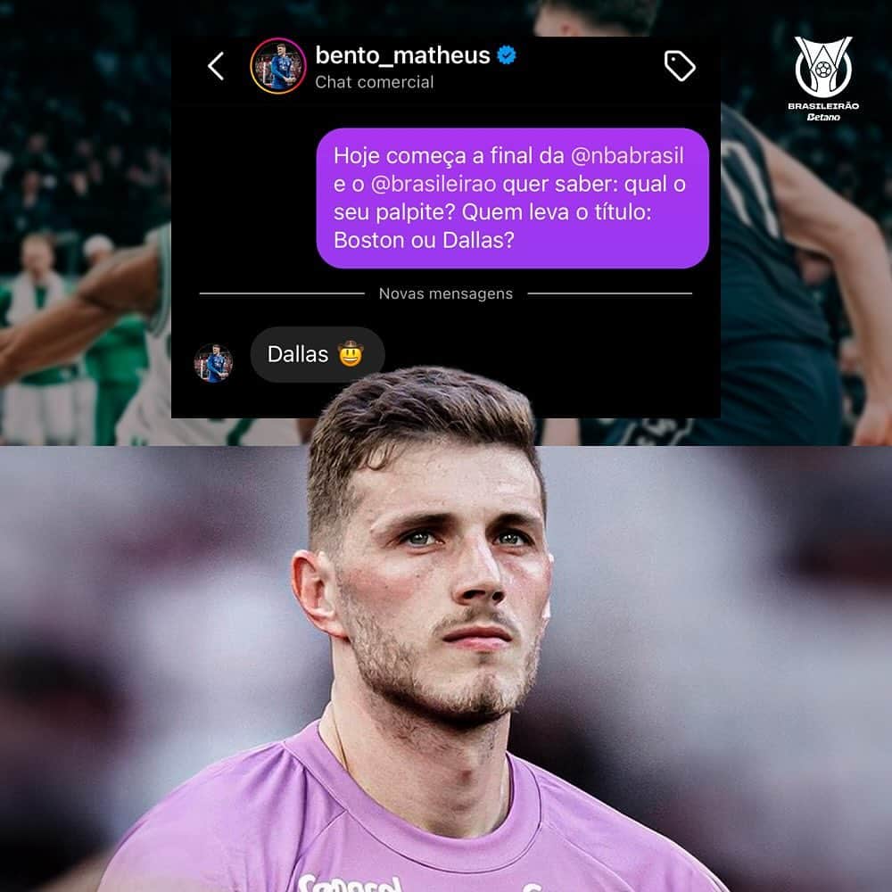 Dallas ou Celtics Jogadores do Brasileir&atilde;o 2024 revelam suas torcidas da final da NBA