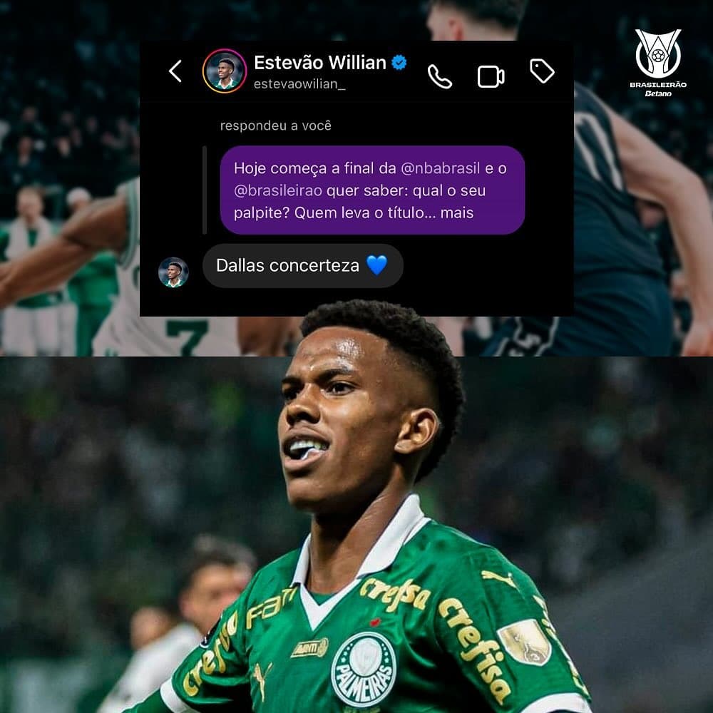 Dallas ou Celtics Jogadores do Brasileir&atilde;o 2024 revelam suas torcidas da final da NBA