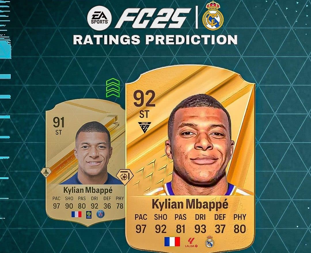 EA FC 25 o overall assustador dos jogadores do Real Madrid