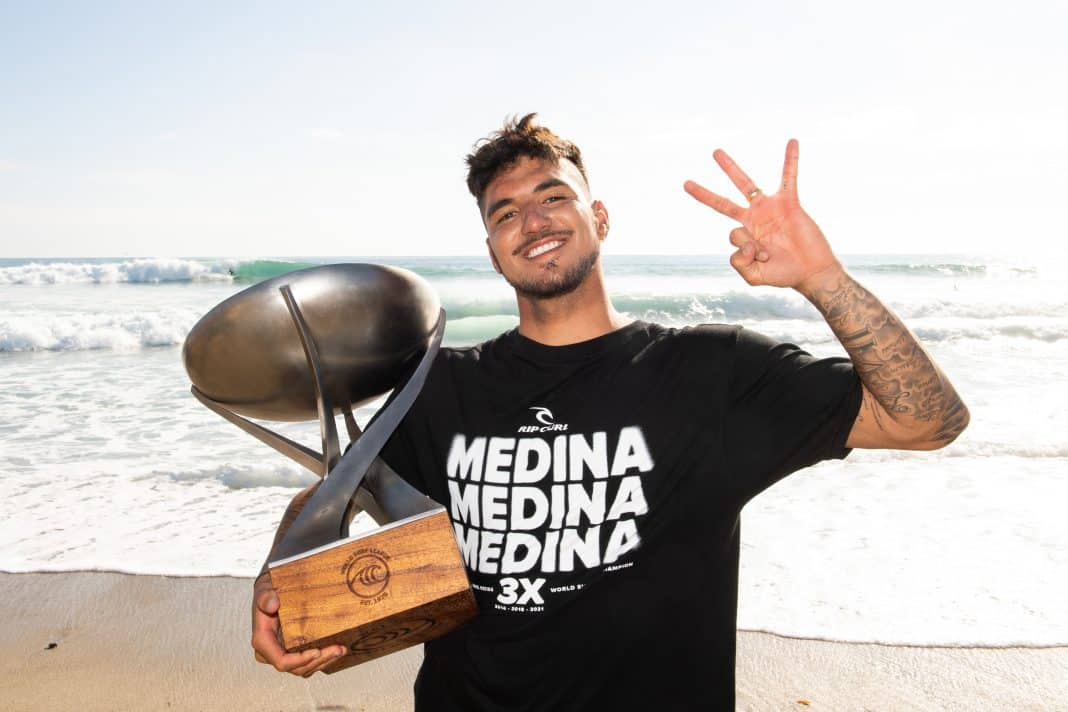 Fora do WSL Finals, Gabriel Medina tem recorde no evento, disputando só uma edição
