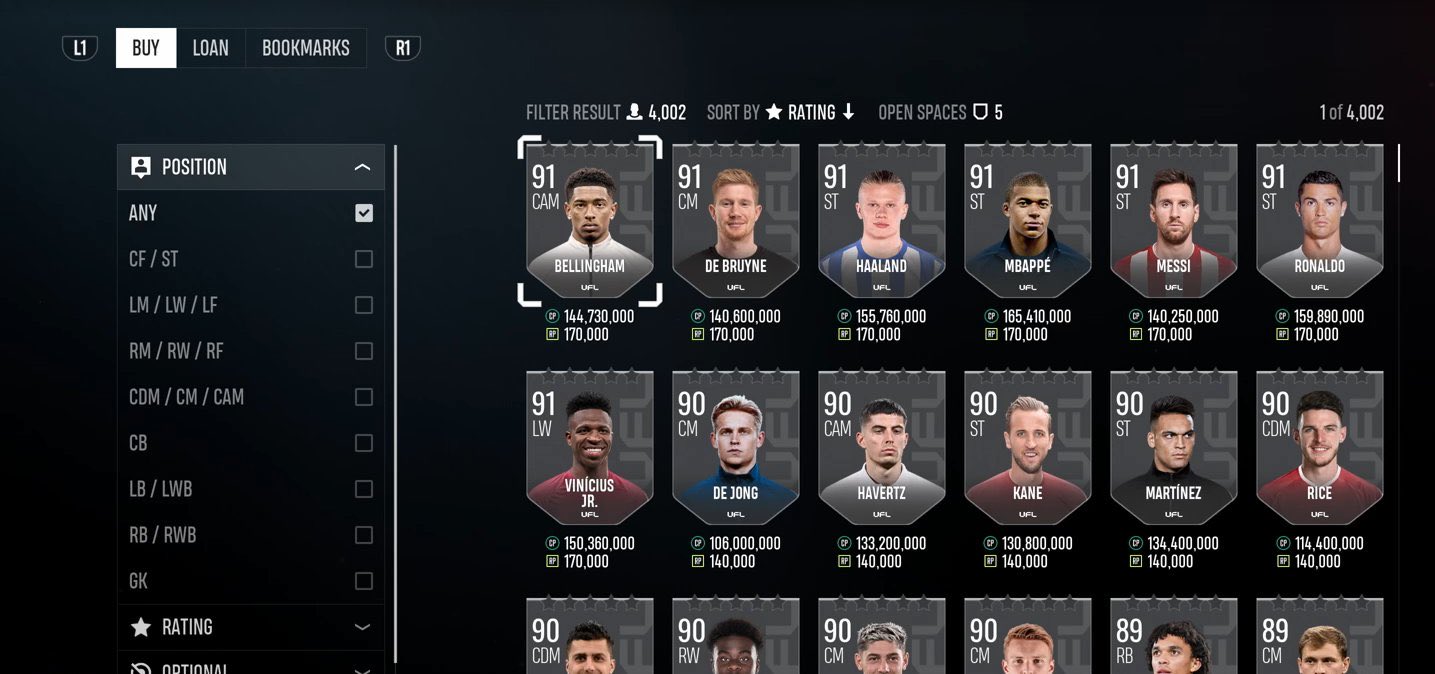 Mercado do UFL: como funciona a compra de jogadores e como ganhar dinheiro no jogo?