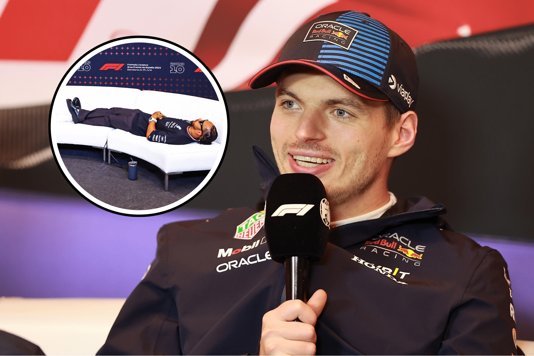 (Vídeo) Verstappen faz piada com Hamilton após corrida: “Você está ficando velho”