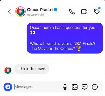 Oscar Piastri Dallas
