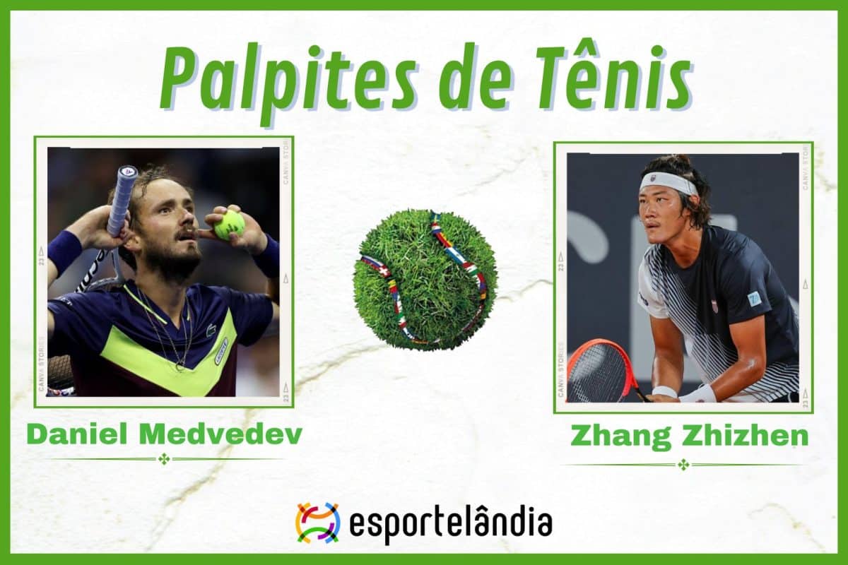 Palpites tênis: Daniel Medvedev x Zhang Zhizhen – 19/06 – Halle
