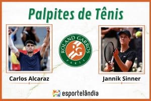 Palpites tênis: Carlos Alcaraz x Jannik Sinner – 07/06 – Roland Garros