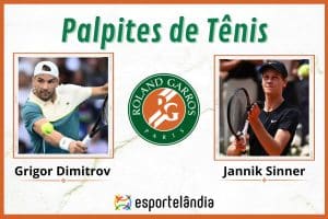 Palpites tênis: Grigor Dimitrov x Jannik Sinner – 04/06 – Roland Garros