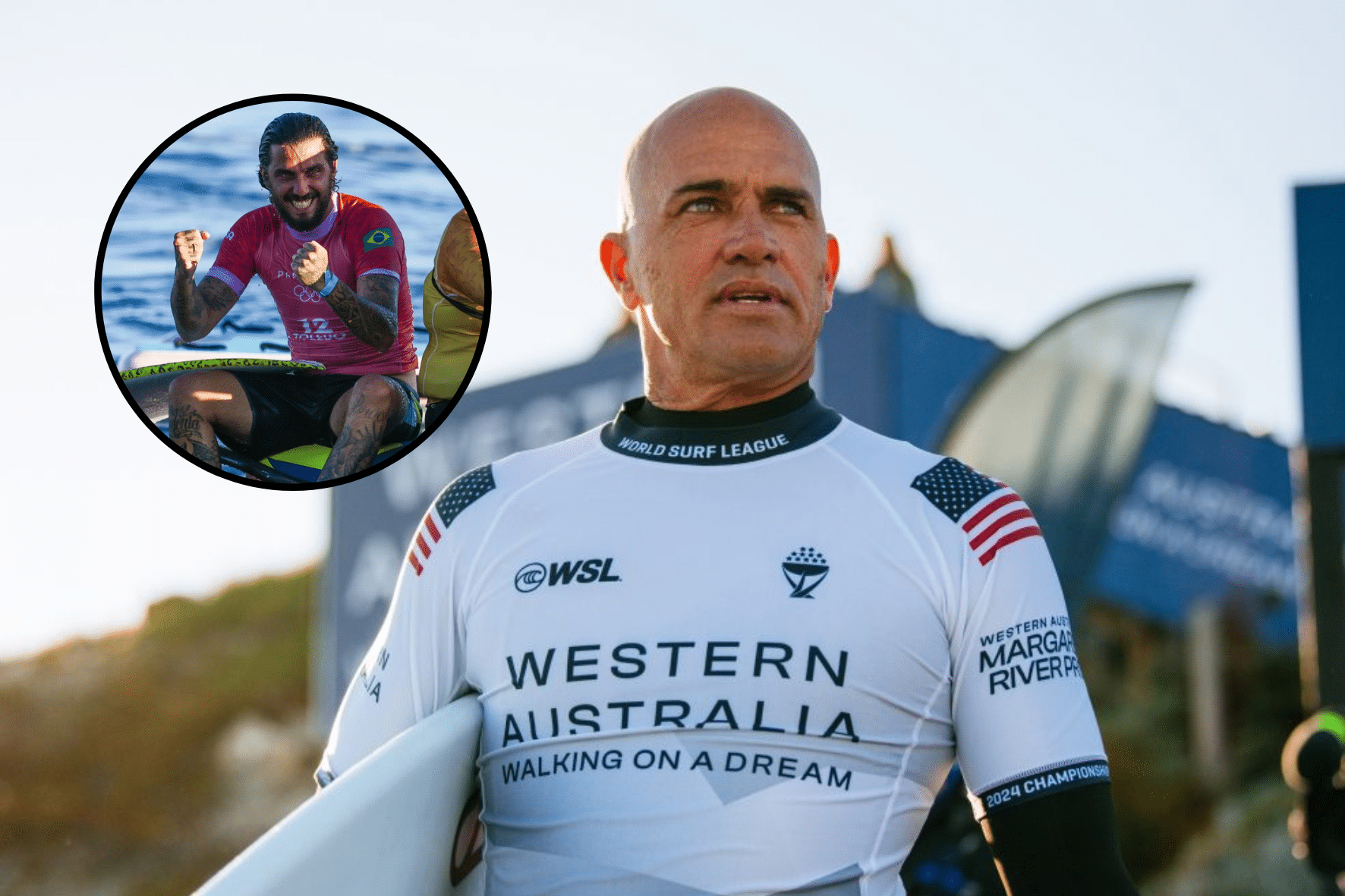 Kelly Slater comenta sobre derrota de Filipe Toledo na Olimpíada: “Perdeu para um…”