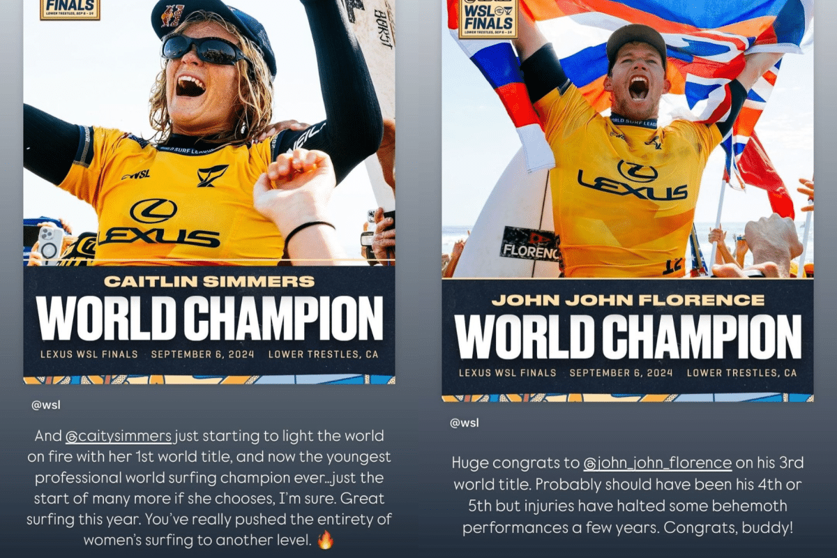 Kelly Slater acredita que John John deveria ter mais títulos que Gabriel Medina