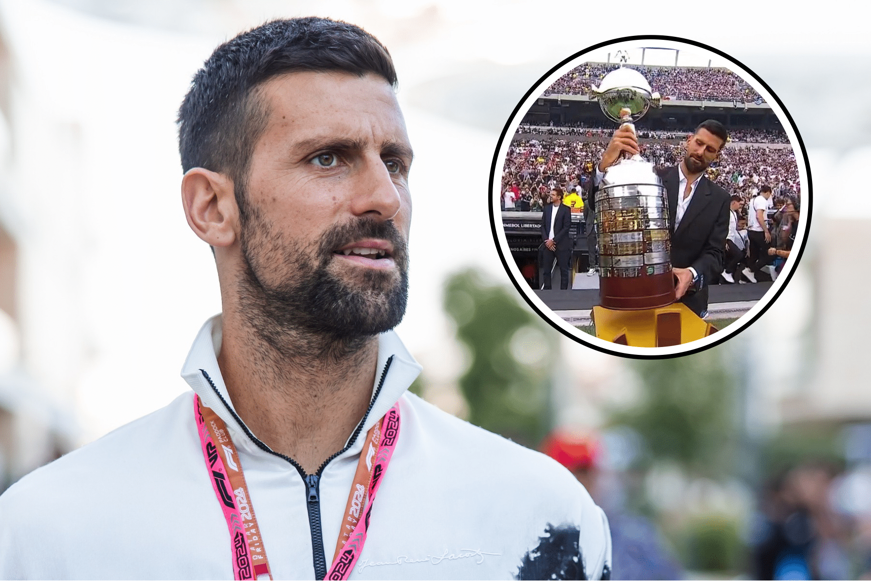Por que Novak Djokovic participou da final da Libertadores na Argentina?