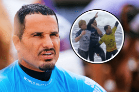 Exemplo de humildade! Italo Ferreira ajuda rival machucado na WSL: “O joelho dele virou”