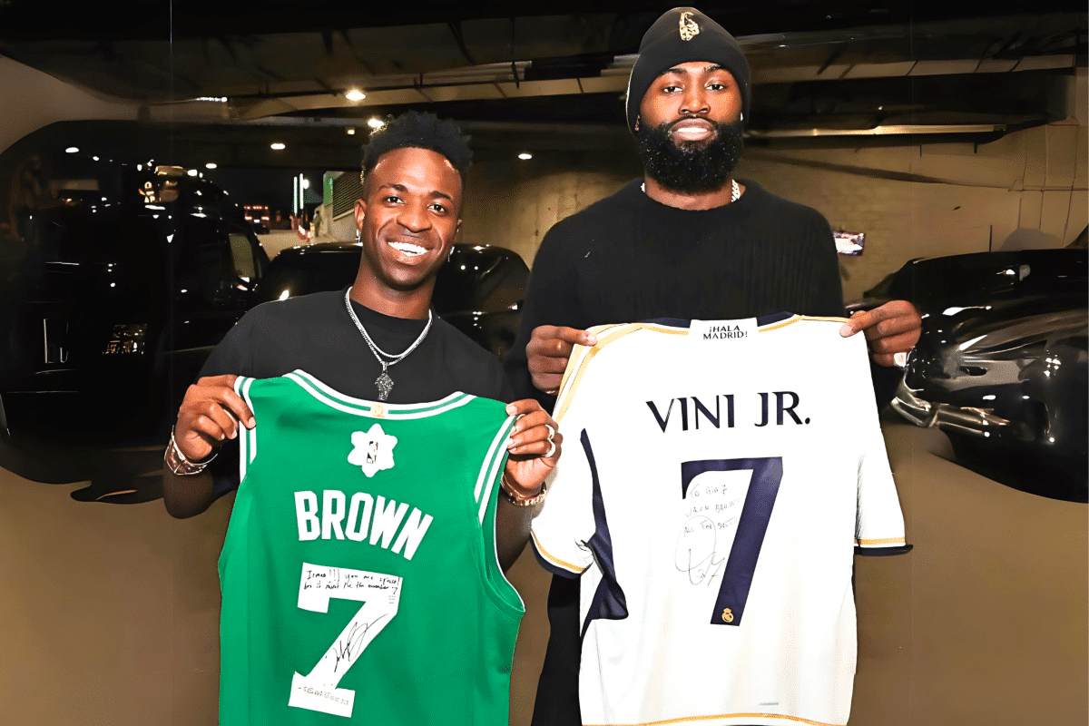 Jaylen Brown sobre Vinicius Júnior: “É o atleta que mais admiro em todos os esportes”