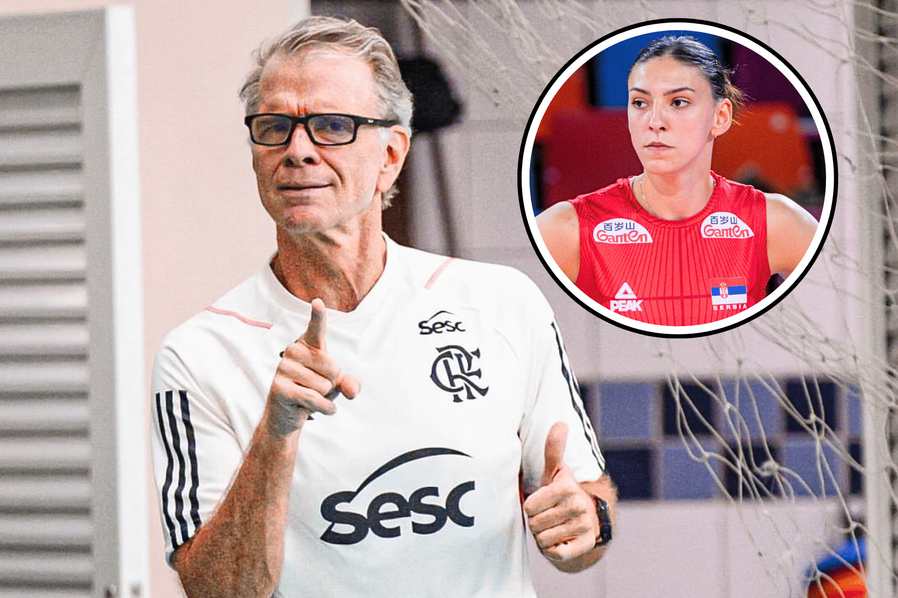 Na mira de Bernardinho! Companheira de Boskovic é alvo do Sesc Flamengo