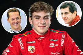 Senna e Schumacher na cabeça, sonho de Fórmula 1: a promessa de 17 anos da F4