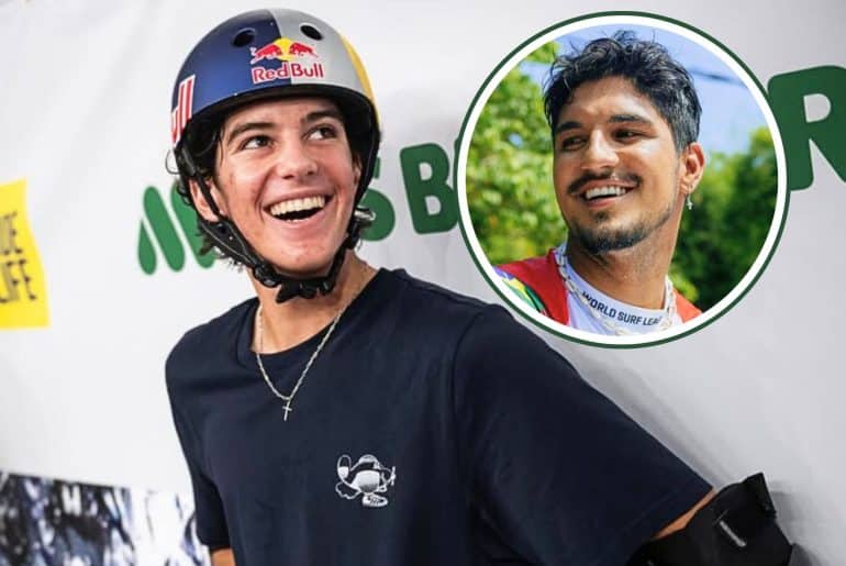 Medalhista do skate e f&atilde; de Medina, Gui Khury j&aacute; cogitou competir no surf, mas revela problema
