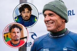 Kelly Slater esquece Yago Dora e Italo Ferreira e declara torcida para outro surfista no WSL Finals