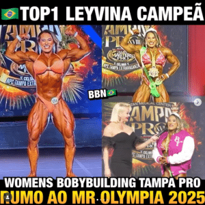 Leyvina Barros foi campeã na Women's Bodybuilding [Brazilian Bodybuilding News]