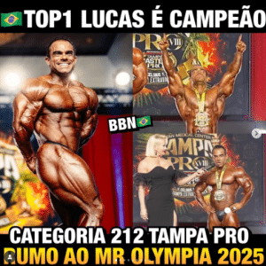 Lucas Garcia foi campeão na 212 [Brazilian Bodybuilding News]