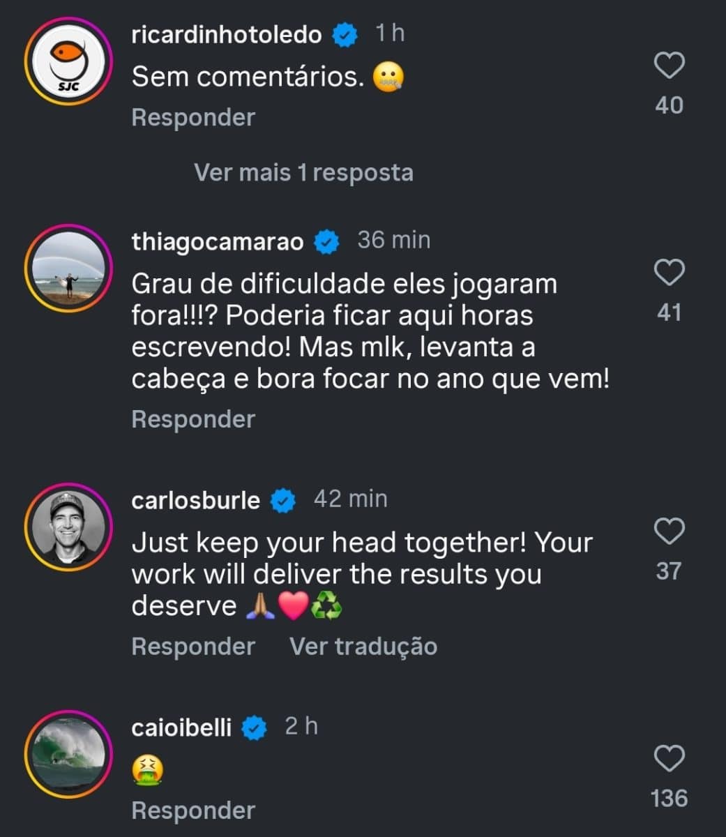 Após eliminação de João Chianca, Gabriel Medina manda recado forte para os surfistas