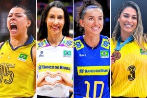 Carolana Sheilla Castro Gabi Guimarães Érika Coimbra foram formadas na categoria de base do Mackenzie por Delicélio