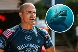 Kelly Slater: “Se você estiver no mar e vier um tubarão, encare!”