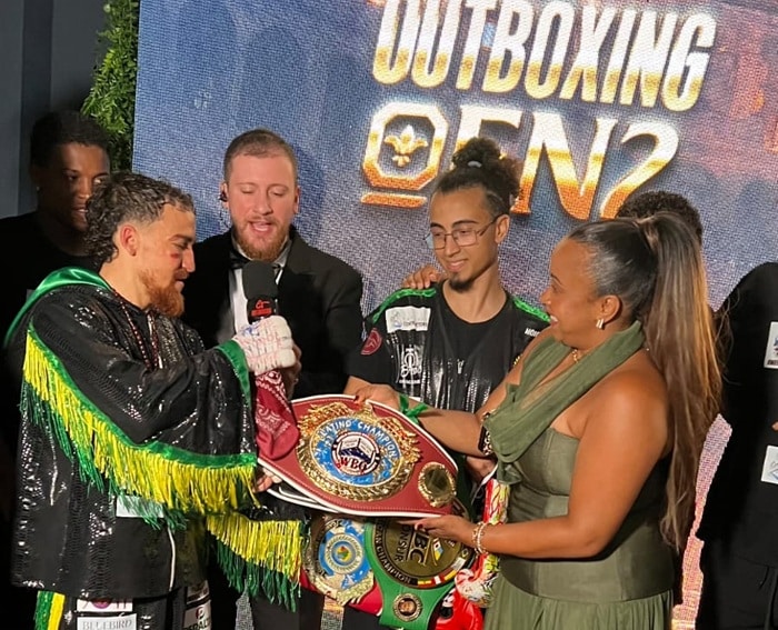 Brasileiro é campeão internacional de boxe da WBO no Outboxing Fight Night 2 em São Paulo