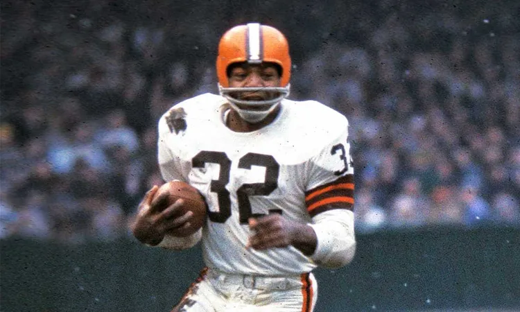 Jim Brown maiores jogadores de futebol americano de todos os tempos