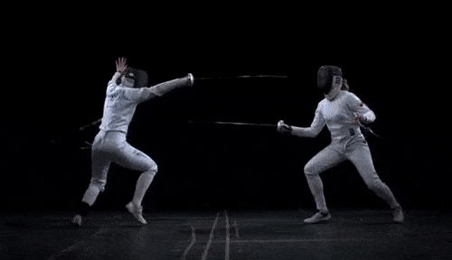 Balestra um dos movimentos da Esgrima