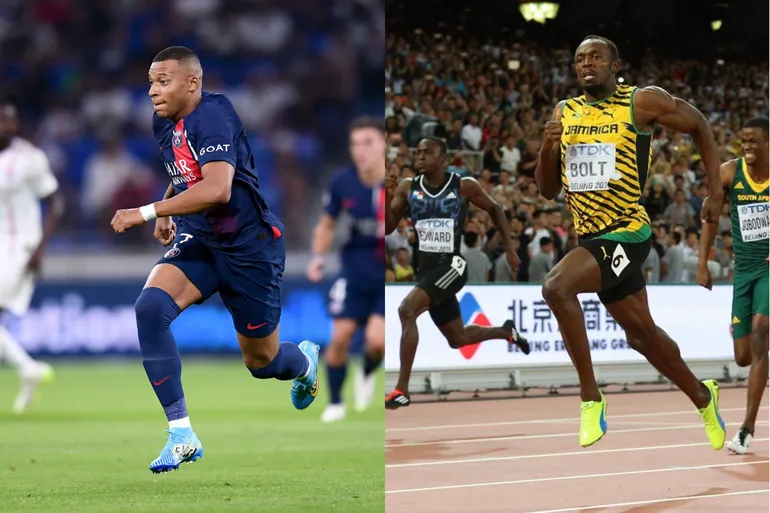 Kylian Mbapp&eacute; x Usain Bolt: quem realmente &eacute; mais r&aacute;pido?
